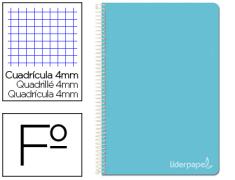 NOTEBOOK ESPIRAL HARDCOVER FOLIO 4MM PAPEL LÍDER AZUL VERIFICADO