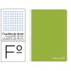 SPIRAL NOTEBOOK CAPA DURA FÓLIO 4MM VERDE VERDE LEADERPAPER