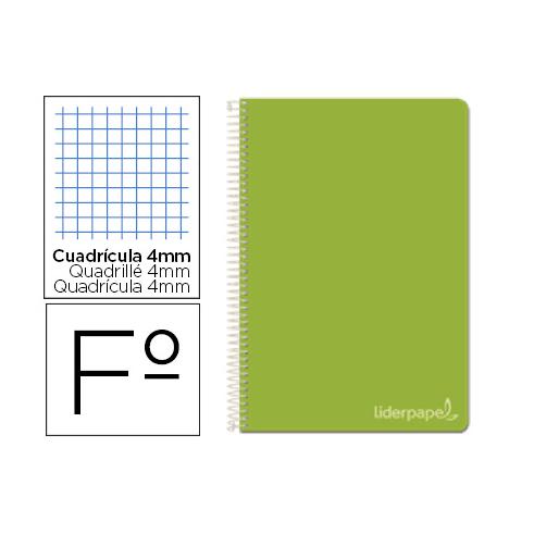 SPIRAL NOTEBOOK CAPA DURA FÓLIO 4MM VERDE VERDE LEADERPAPER