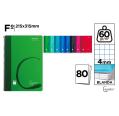 Caderno MP Grade Espiral 4x4mm Capa Mole 80 Folhas 60g