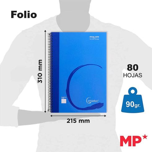 Caderno Espiral Forrado MP de 80 Folhas 90g