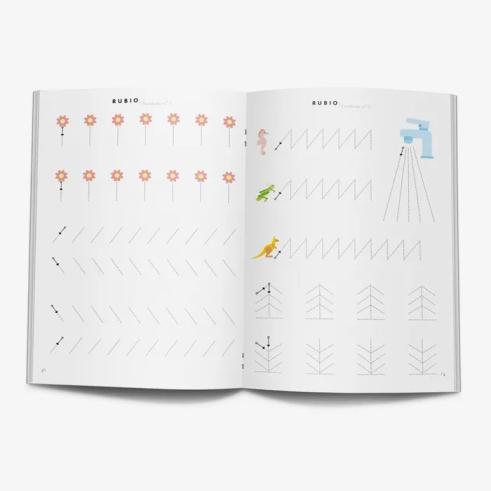 Caderno de Pré-Escrita Espanhol Rubio