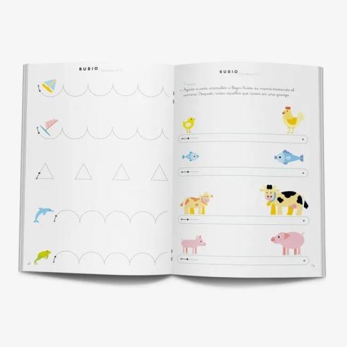 Caderno de Pré-Escrita Espanhol Rubio