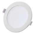 LUZ PARA BAIXO LED E6 / 7W LUZ BRANCA 6000K (68-80mm) QUADRO BRANCO