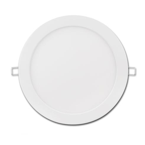 LUZ PARA BAIXO LED E6 SLIM / LUZ BRANCA 18W 6000K (200-210mm) QUADRO BRANCO