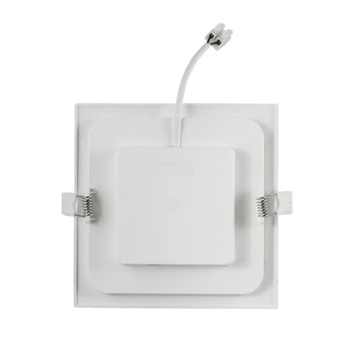 LUZ PARA BAIXO LED E6 SLIM / 18W NATURAL LIGHT 4000K (200-210mm) QUADRO QUADRADO BRANCO