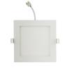 LUZ PARA BAIXO LED E6 SLIM / 18W NATURAL LIGHT 4000K (200-210mm) QUADRO QUADRADO BRANCO
