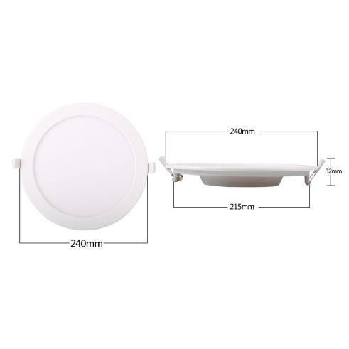 LUZ PARA BAIXO LED E6 SLIM / 20W LUZ NATURAL 4000K (220-230mm) QUADRO BRANCO