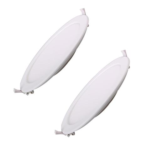 LUZ PARA BAIXO LED E6 SLIM / 20W LUZ NATURAL 4000K (220-230mm) QUADRO BRANCO