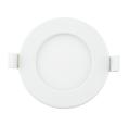 LUZ PARA BAIXO LED E6 SLIM / 6W LUZ BRANCA 6000K (100-110mm) QUADRO BRANCO