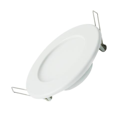 LUZ PARA BAIXO LED E6 SLIM / 6W LUZ BRANCA 6000K (100-110mm) QUADRO BRANCO