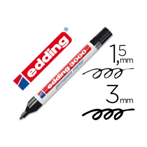 EDDING MARCADOR PERMANENTE 3000 PRETO