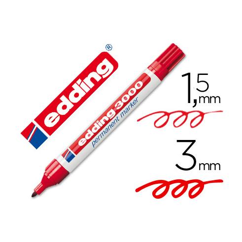 EDDING PERMANENT MARKER 3000 RED