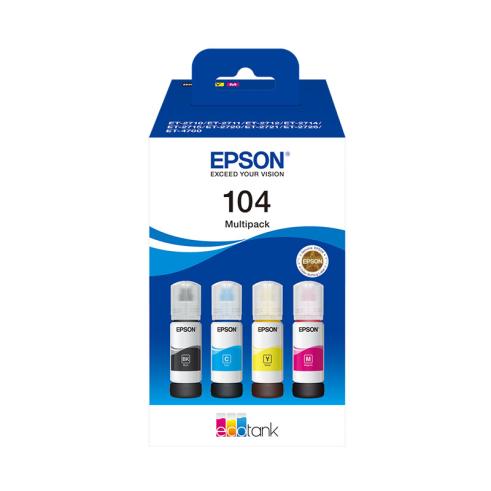 Epson 104 Multipack de Frascos de Tinta Originales