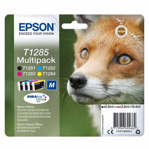 Epson T1285 Pacote de 4 Originais