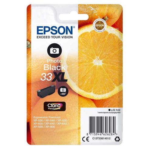 Epson T3361 / 33XL Preto Foto Original