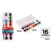 Estojo de Tintas Aquarela Semi Seca 16 Cores