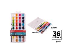 Estojo de Tintas Aquarela Semi Seca 36 Cores