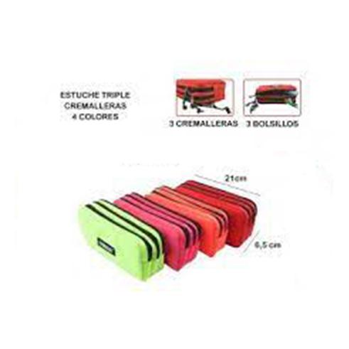 TRIPLE ZIPPER CASE
