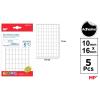 Etiquetas Autoadesivas Retangulares Brancas 10x16mm 405u