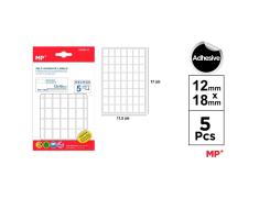 Etiquetas Autoadesivas Retangulares Brancas 12x18mm 280u
