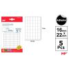 Etiquetas Autoadesivas Retangulares Brancas 16x22mm 210u