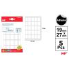 Etiquetas Autoadesivas Retangulares Brancas 19x27mm 125u