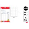 Etiquetas Autoadesivas Retangulares Brancas 24x24mm 120u