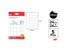 Etiquetas Autoadesivas Retangulares Brancas 24x24mm 120u