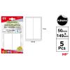 Etiquetas Autoadesivas Retangulares Brancas 50x149mm 10u