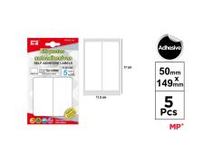 Etiquetas Autoadesivas Retangulares Brancas 50x149mm 10u