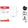 Etiquetas Autoadesivas Retangulares Brancas 50x50mm 30u