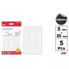 Etiquetas Autoadesivas Retangulares Brancas 5x35mm 300u