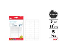 Etiquetas Autoadesivas Retangulares Brancas 5x35mm 300u