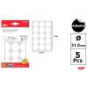 Etiquetas Autoadesivas Redondas Brancas ø32mm 75u