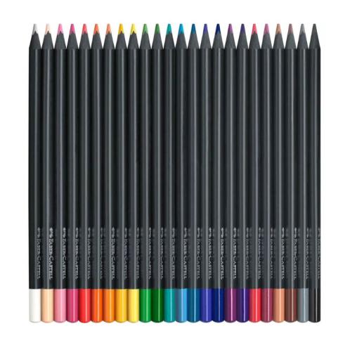 Faber-Castell Black Edition Pacote com 24 Lápis de Cor