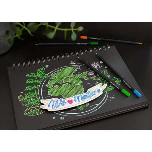 Faber-Castell Black Edition Pacote com 24 Lápis de Cor