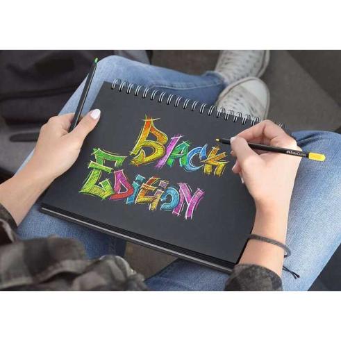 Faber-Castell Black Edition Pacote com 24 Lápis de Cor