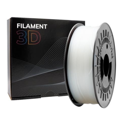Filamento 3D - PETG - Cor: Transparente - 1,75 mm / 1 kg