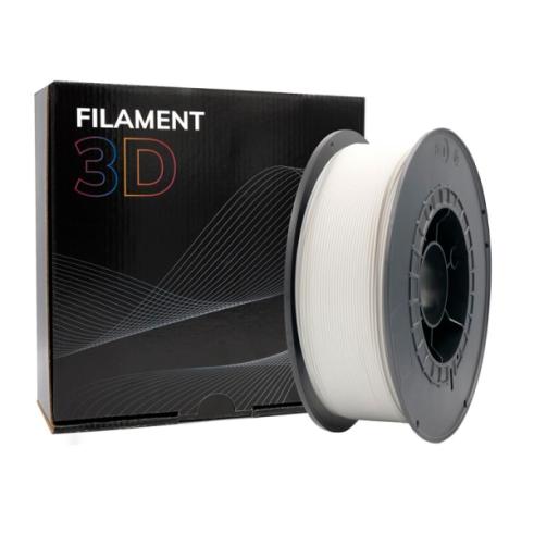 Filamento 3D - PLA - Cor: Branco - 1,75 mm / 2,5 kg