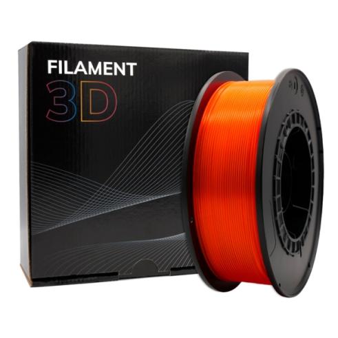 Filamento 3D - PLA - Cor: Laranja Fluorescente - 1,75 mm / 1 kg