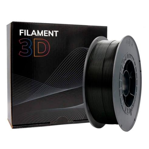 Filamento 3D - PLA - Cor: Preto - 1,75 mm / 2,5 kg