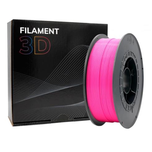 Filamento 3D - PLA - Cor: Rosa Fluorescente - 1,75 mm / 1 kg