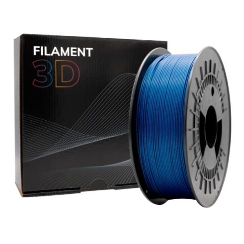 Filamento 3D - PLA GLITTER - Cor: Azul - 1,75 mm / 1 kg