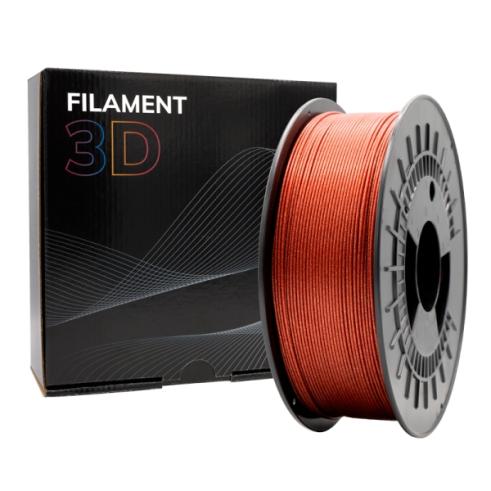 Filamento 3D - PLA GLITTER - Cor: Vermelho - 1,75 mm / 1 kg