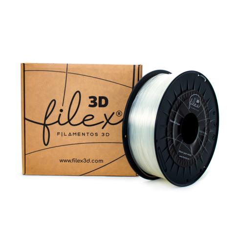 Filamento Filex3d PLA 850 1KG 1.75 Transparente