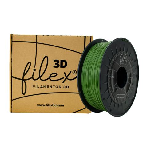 Filamento Filex3d PLA +PREMIUM 1KG 1,75 Verde Militar