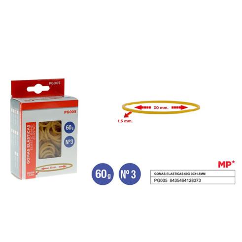 Borracha Elástica 60g 30x1.5mm
