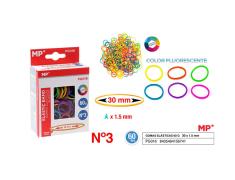Faixas de borracha fluorescente 60g 30x1,5mm