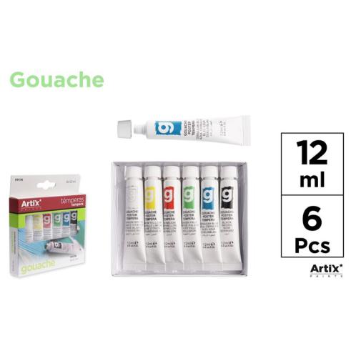 Gouache Têmpera 6 Tubos